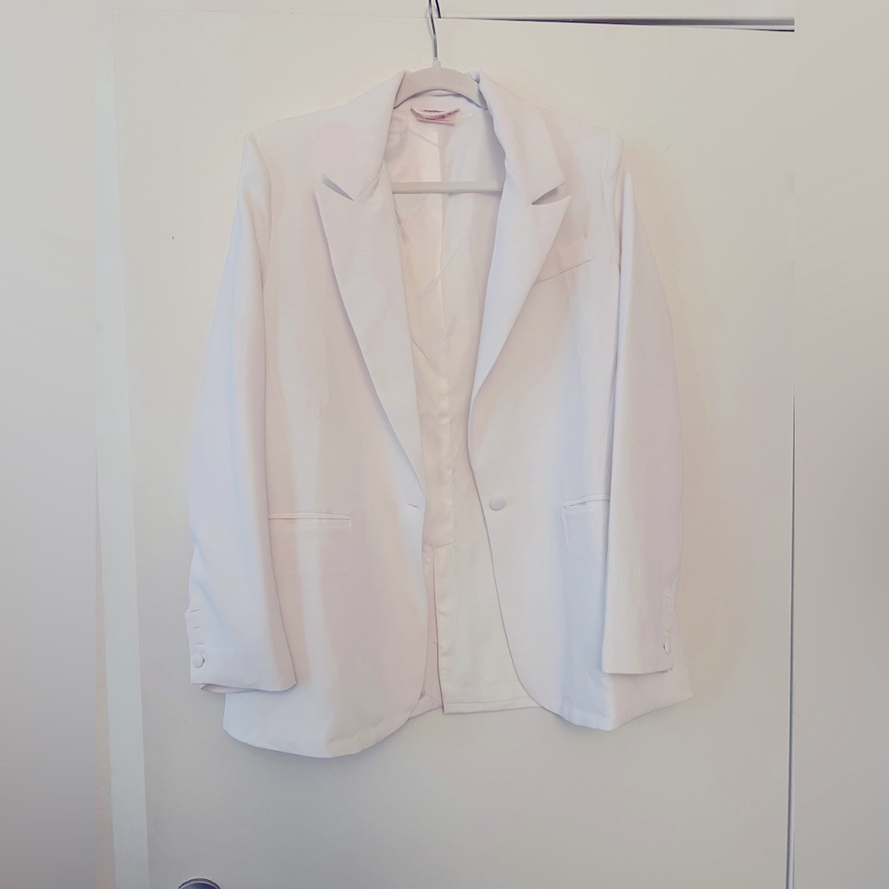 Showpo oversize blazer white